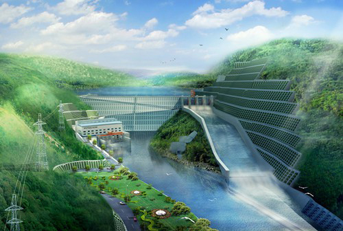 崖城镇老挝南塔河1号水电站项目